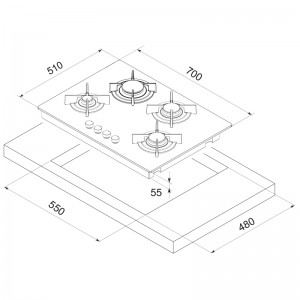 Electro mbh | Plaque de cuisson QUADRA 90 FOCUS