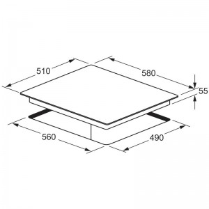 Plaque de cuisson F816 X 