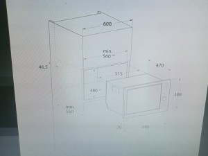 Micro onde encastrable 20L F23X FOCUS