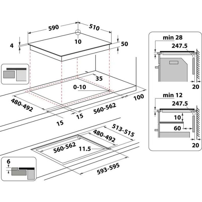 Electro mbh | Plaque de cuisson QUADRA 90 FOCUS