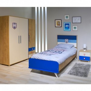 Electro mbh | Chambre à coucher enfant CAMPUS( Lit 190/90+ Table de nuit + Armoire 3 P ) 