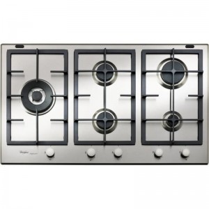 Plaque de cuisson 5 feux  WHIRLPOOL  'GMA 9522/IX'  -INOX
