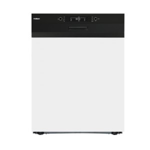 Lave Vaisselle Semi-Encastrable LVS1381 FB01 Blanc et noir  