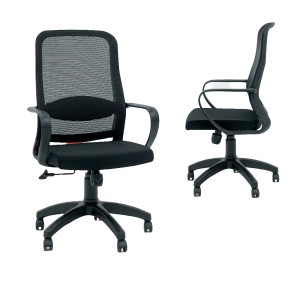 CHAISE SECRÉTAIRE SOLO AVEC ACCOUDOIRS NOIR