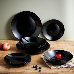Assiette Plate Luminarc Zelie 25Cm NOIR