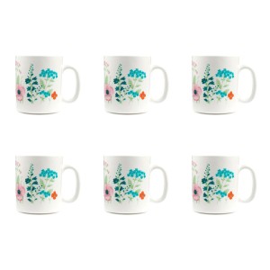 Coffret de 6 Tasses Mug Luminarc ESSENCE Rose Pompon 32 cl