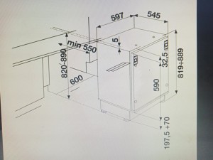 Frigo Bar encastrable totalement réfrigérateur F 585 FOCUS