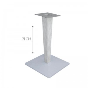 TABLE BISTROT BEAU RIVAGE CARRE 70 x 70 TOP STRATIFIE COMPACT