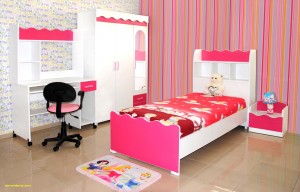 Chambre à coucher enfant ALICE ( Lit+ Table de nuit +Penderie 3P)