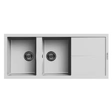 Evier graniteck 2 bacs 116*50 blanc FILO.116W FOCUS 