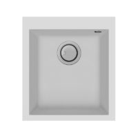 Evier 41cm graniteck 1 bac blanc QUADRA.40W FOCUS