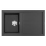 Evier 86cm graniteck 1 bac noir SMART.86B FOCUS