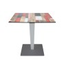 TABLE BISTROT BEAU RIVAGE CARRE 70 x 70 TOP STRATIFIE COMPACT