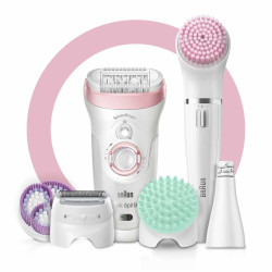 Coffret beauté - Braun Silk-épil 9 9-985 Wet & Dry + 8 accessoires dont Braun FaceSpa
