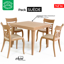 Pack suéde capitonné 