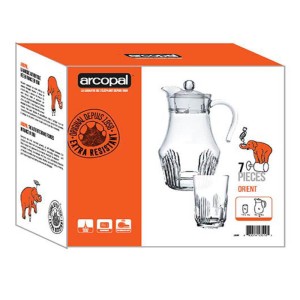 Service Boissons Arcopal Orient 7 Pièces Transparent