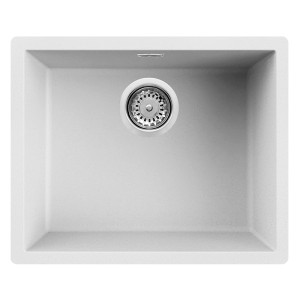 Evier sous-plan FOCUS Graniteck 56 Cm SMILE.56w Noir