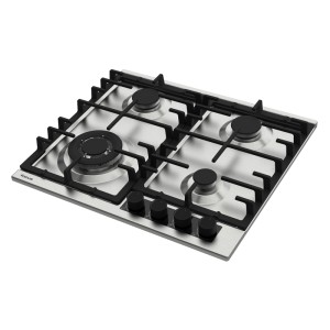 PLAQUE F8002XS FOCUS 4 BRULEURS à GAZ - INOX