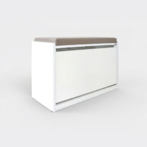 Porte chaussure BANQUETTE BLANC