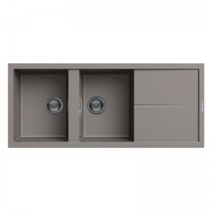 Evier graniteck 2 bacs 116*50 grège FILO.116A Focus
