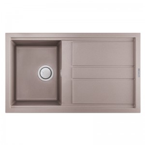 Evier 86 cm graniteck 1 bac grège SMART.86A FOCUS 