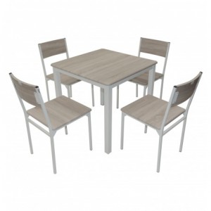 Table SERENA top en PVC 80x80cm