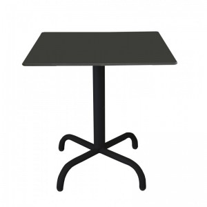 Table bistrot carré 60*60 cm TOP COMPACT socle peinture