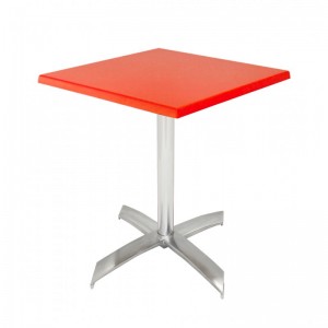 Table bistrot carré 60*60 cm socle en X