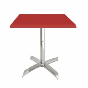 Table bistrot carré 70*70 cm socle en X