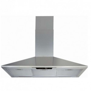 Hotte pyramide 90 cm WHIRLPOOL 'AKR 945/IX' - INOX