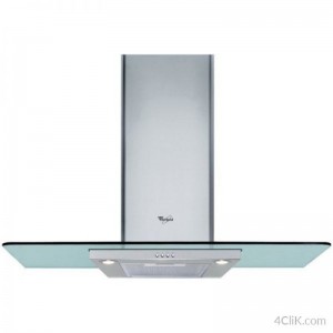 Hotte murale en verre WHIRLPOOL 90CM  'WHFG 94 F LM X'  - Inox