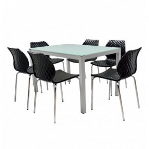 TABLE SERENA TOP EN VERRE 150 x 90