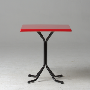 Table bistrot en acier peint 70/70 /H 75 cm 