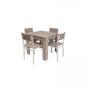 PACK SALLE A MANGER FLORA + 4 CHAISES SERENA
