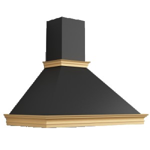 Hotte Rustique 60 Cm Noir ELIZA 60B