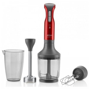 Mixeur Plongeant Arzum AR1042 -3en1 Grenat 1500 Watt - Rouge (AR1042)