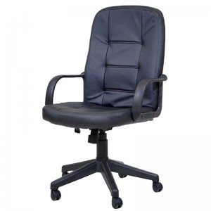 Chaise directeur BOMBA base noir 