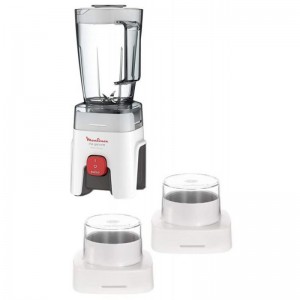 BLENDER MOULINEX 500W + 2 MOULINS À CAFÉ  LM242B25 